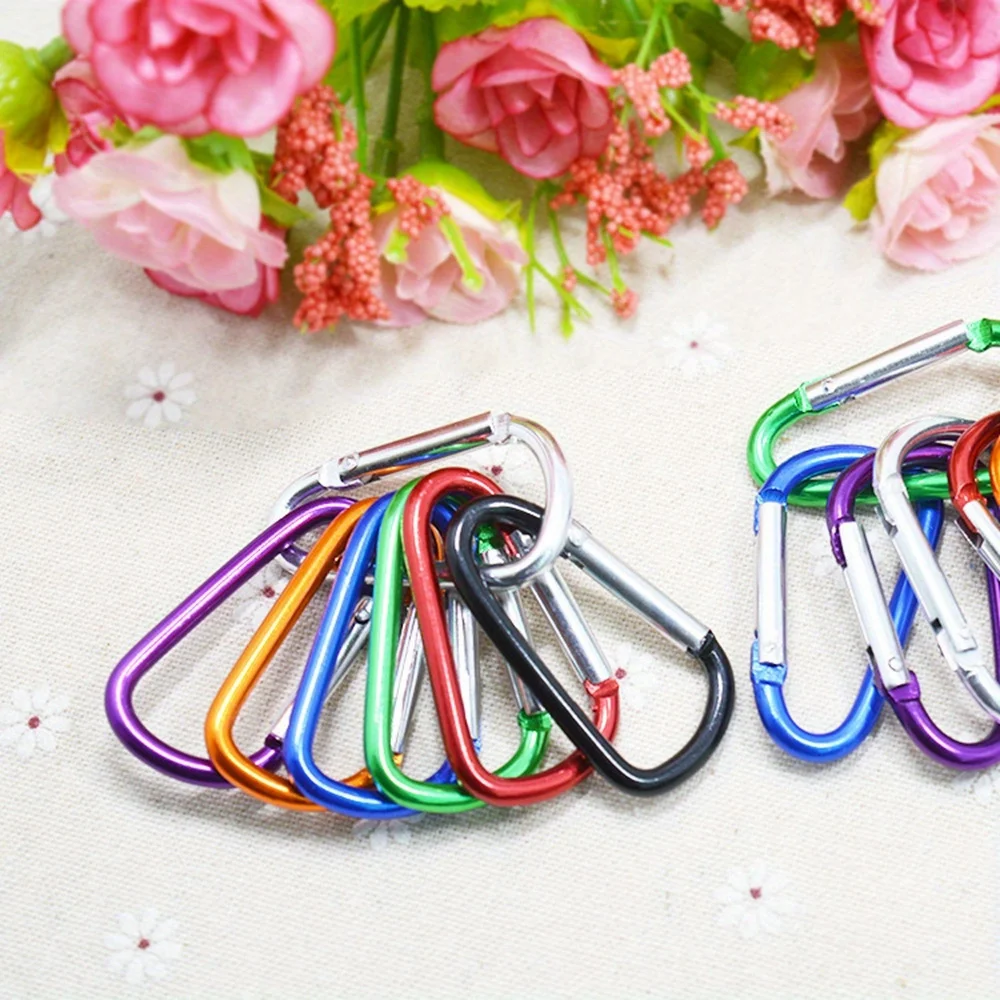 5 stücke schwere Edelstahl-Karabiner-Clips-mehrfarbige, langlebige Schlüssel-und Getriebe halter für Camping, Wandern und Klettern – Detail 5