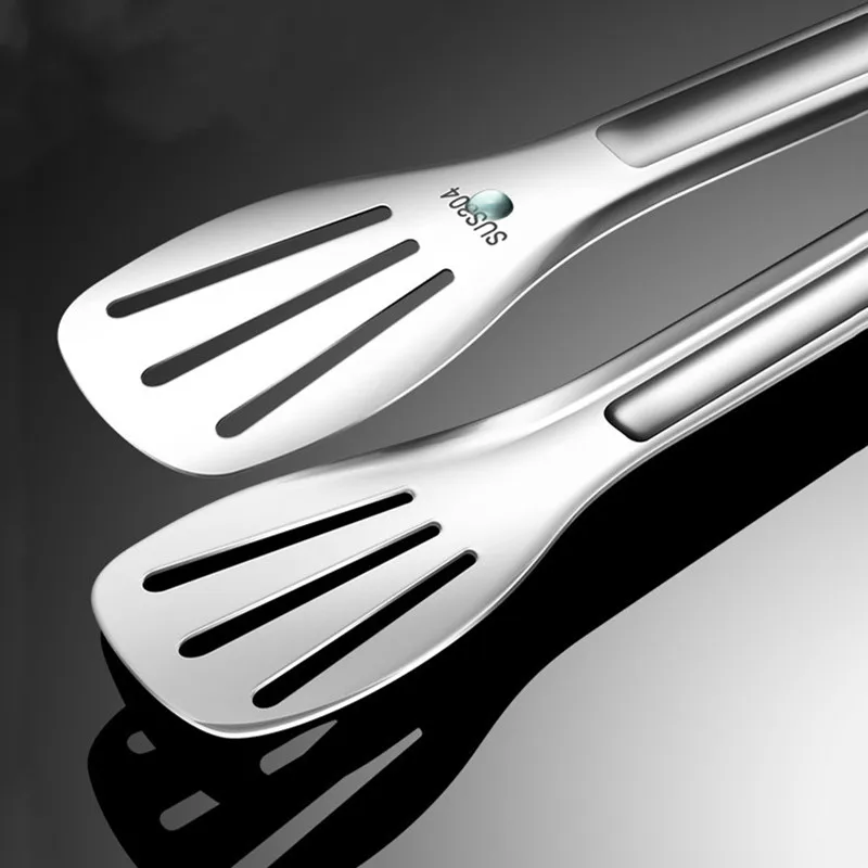 9/12/14 In 304 Stainless Steel Food Clip food tongs Steak Bread BBQ Meat Salad fruit Picnic Party Kitchen Baking Cooking Tools