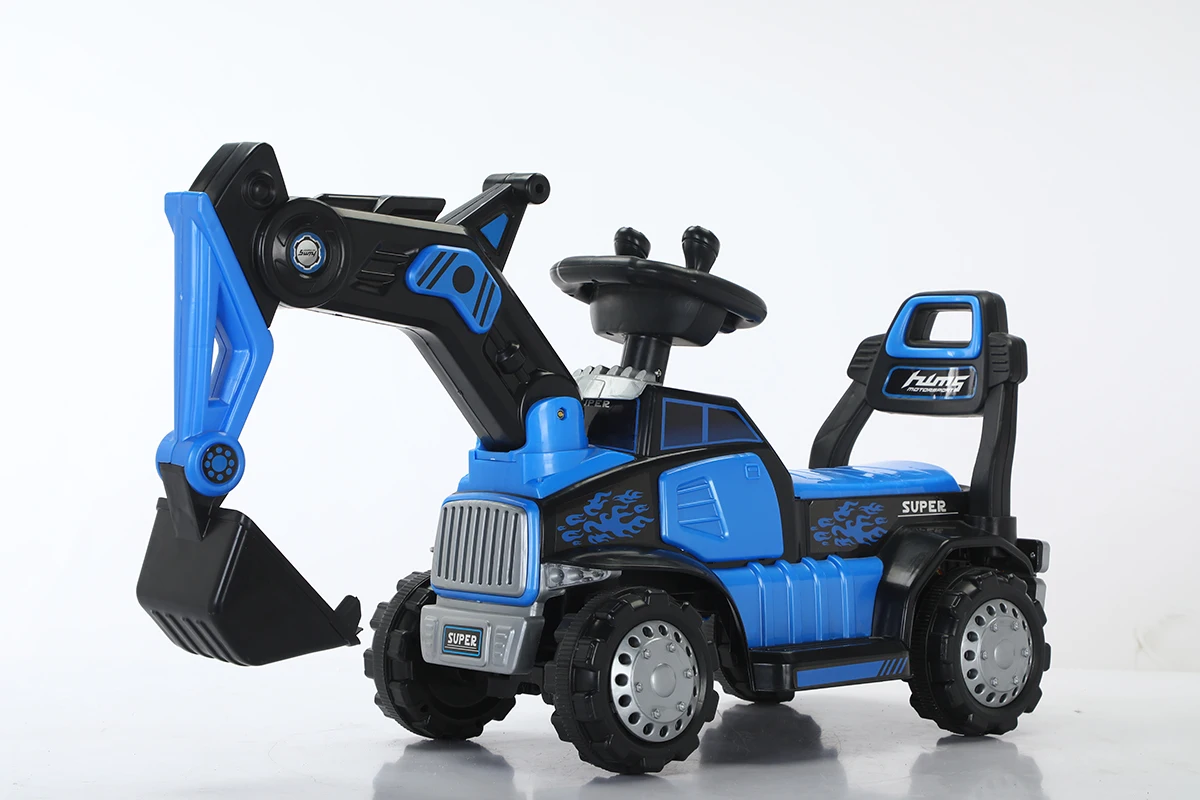 Mini Car Excavator Baby Boy Sliding Electric Trolley Toy Car Can Make Birthday Gift go-kart