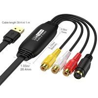 USB Video Capture Card VHS TV DVD VCR Audio Capture Adapter Card RCA To USB Video Converter for Mac PC - Image 6