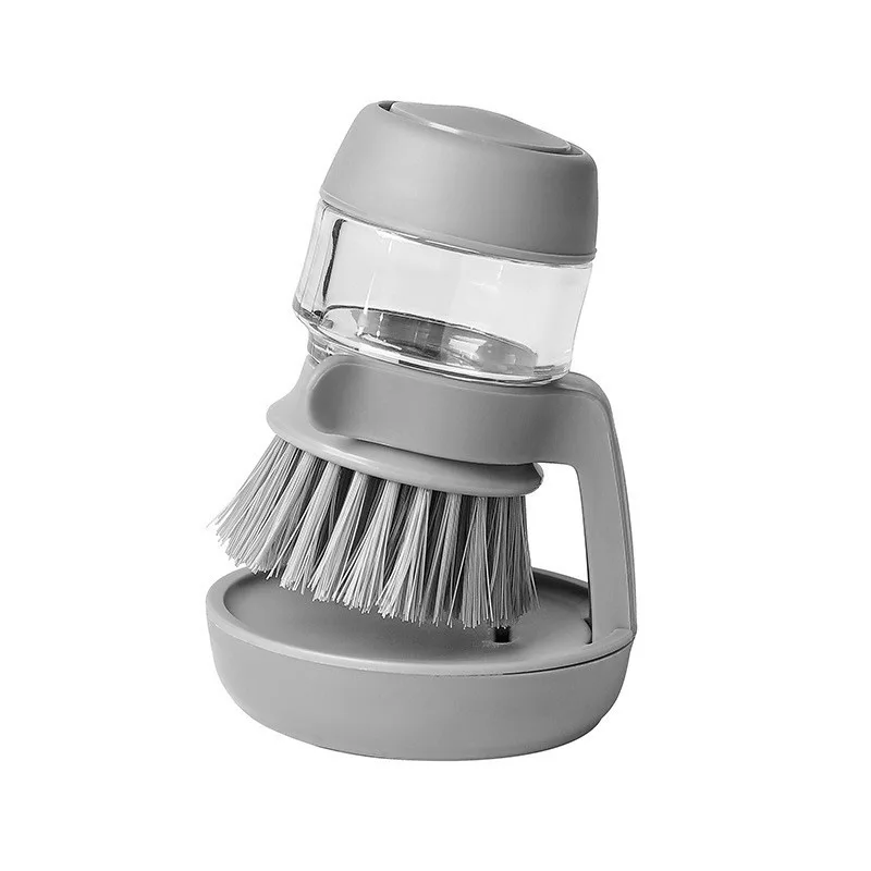 Customizable Kitchen Cleaning Brush with Built-In Soap Dispenser