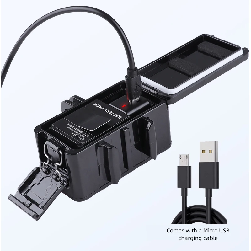 Waterproof LED Fill Light Diving Underwater Night Light For GoPro Hero 13 12 11 10 9 Insta360 SJCAM AKASO DJI Osmo Action Camera