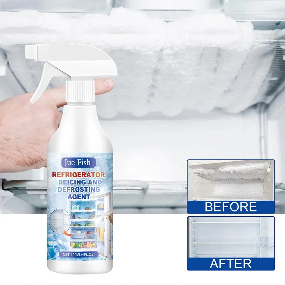 120ml Refrigerator Defrosting Deicing Agent Home Freezer Fresh Spray Improve Easy Keep Cleaner Food Thaw Use Household Clea H9R4 2