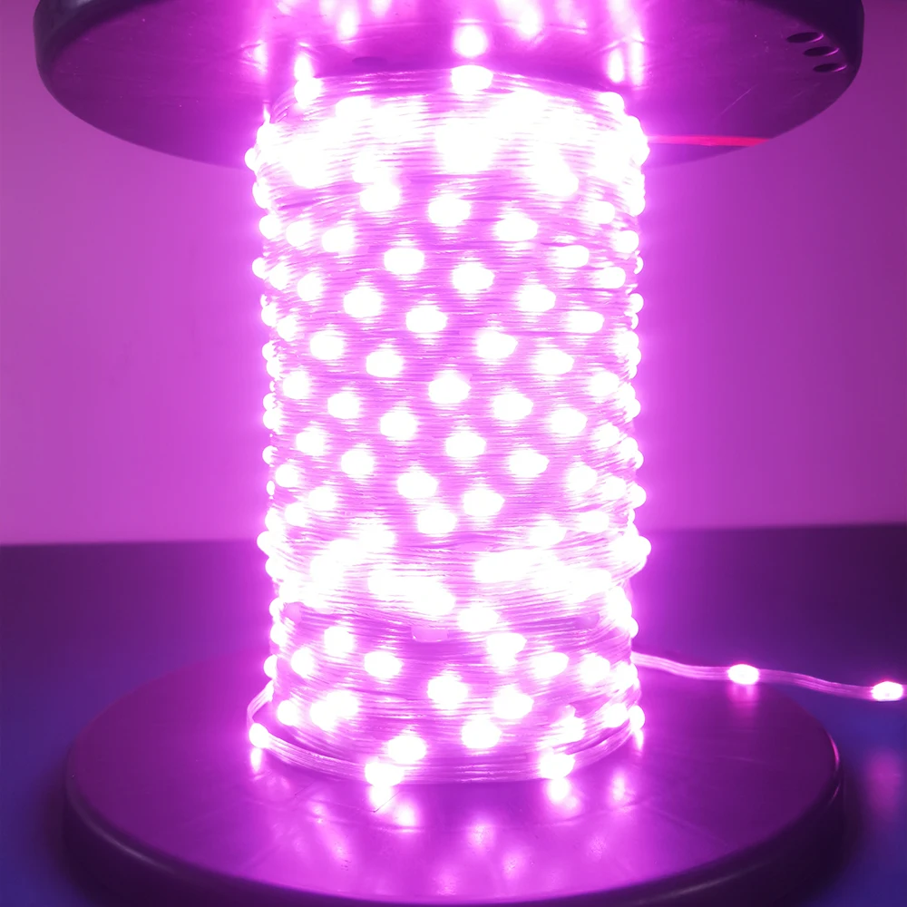 100m WS2812 LED 스트링 조명 26AWG DC5V5mA 1.5/2/2.5/3/5cm 간격 개별적으로 주소 지정 가능 RGBIC 드림 컬러 크리스마스 조명