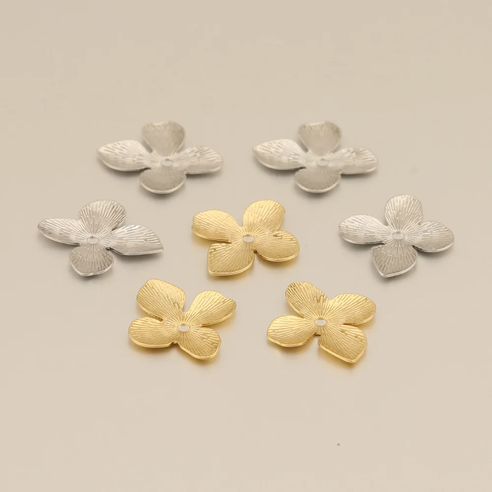 Cordial Design 17*18MM 50Pcs Jewelry Accessories/Genuine Gold Plating/Jewelry Findings & Components/Flowers Plates/DIY Hand Made 3 Cordial Design 17*18MM 50Pcs Jewelry Accessories/Genuine Gold Plating/Jewelry Findings & Components/Flowers Plates/DIY Hand Made - cordial