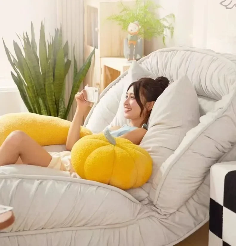 Description Picture 5 of itemFolding Lounger Sunbeds Chaise Lounge Relaxing Recliner Living Room Chair Portable Bed Sofa Tatami Chairs Floor Seat Furniture