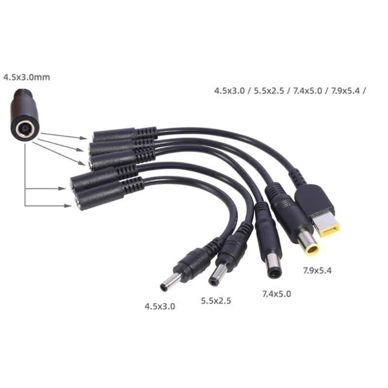 sourcing map Pointe Adaptateur Convertisseur 7.4x5.0mm à 4.8x1.7mm 3A