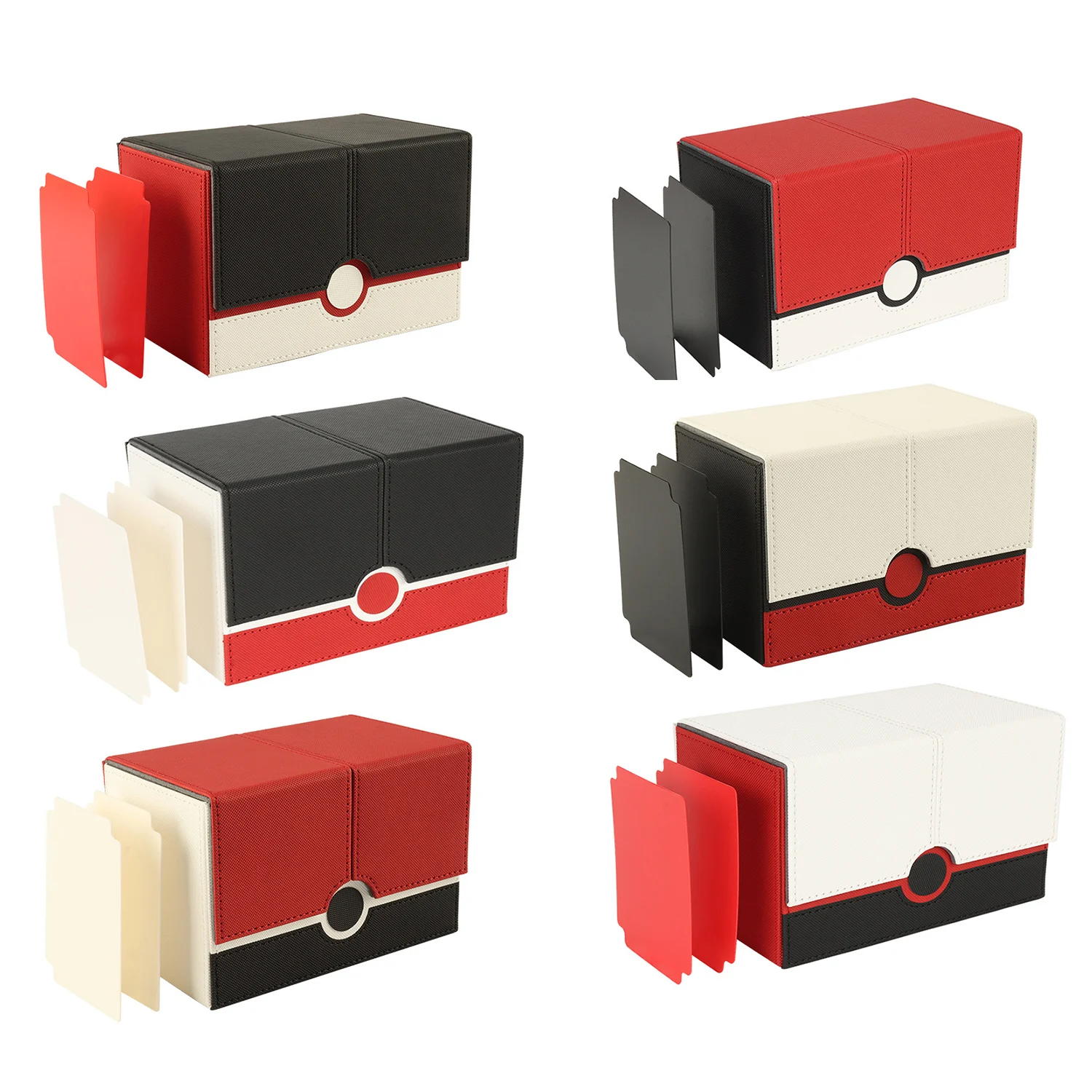 Card Box for Pokemon Cards Case 160+ Trading Cards Collection Storage