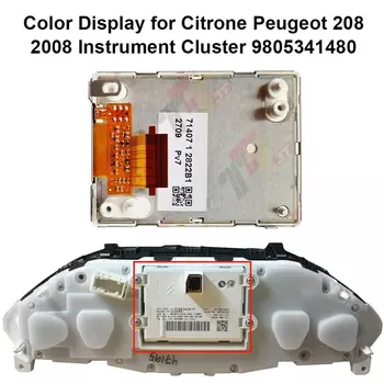 Pantalla a color del tablero para instrumentos Citrone DS5 y Peugeot 208 2008 9805341480 1