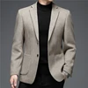 2021 Autumn and Winter New Suit Middle-aged Men's Fashion Casual Classic Wool Suit Jacket Single Suit Slim Blazer Brand Clothing 1
