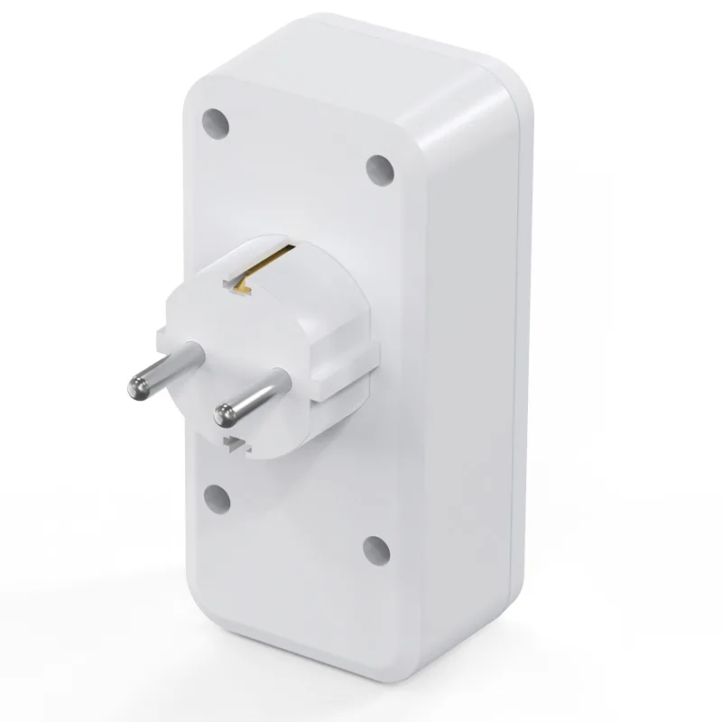 carregamento usb power strip conversor tomada extensao euro 05