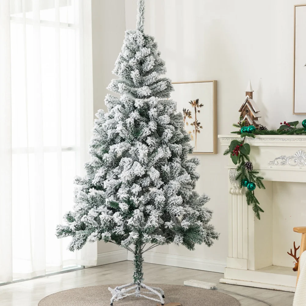 

Props Artificial Christmas Tree Flocking Snow Christmas Tree For Home Adornment Festival Decoration Xmas Party Decor(60cm70T)