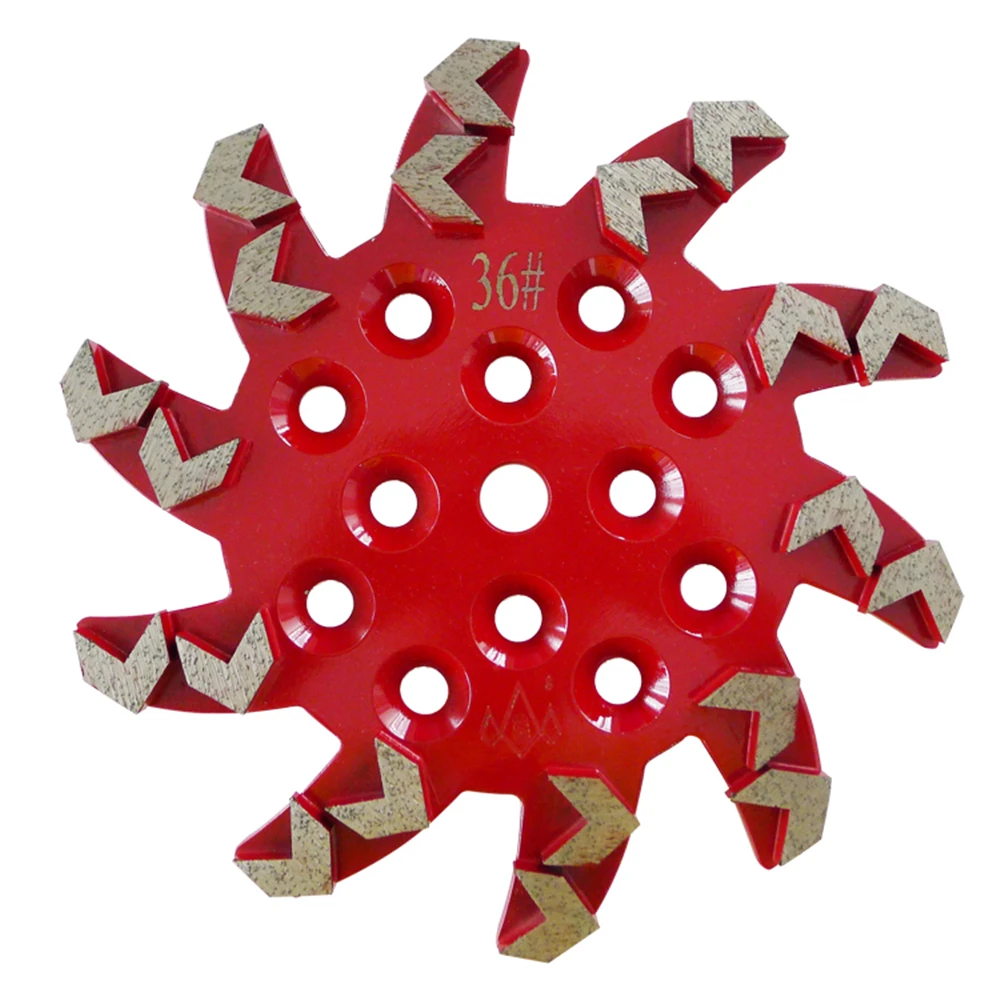GD101 Universal Diamond Grinding Disc 10 Inch Hard Bond Concrete Grinding Wheel Medium Bond Grit 36 Floor Polishing Pads 3PCS