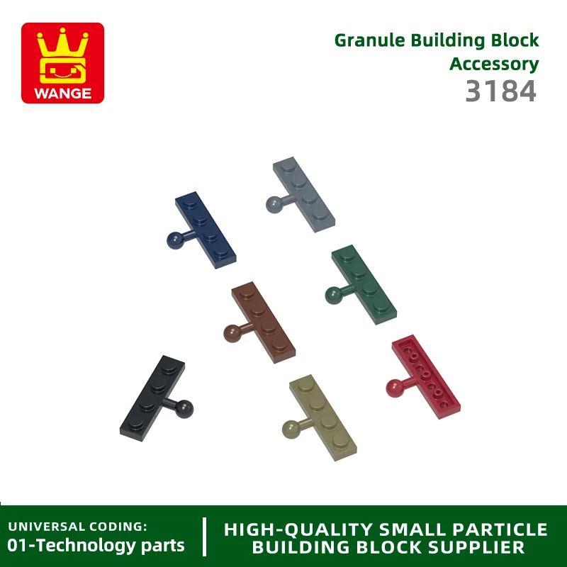 

20Pcs/lot 3184 Plate, Modified 1 x 4 with Tow Ball Accessories Compatible with Brick DIY Children's Toy Assembly Parts