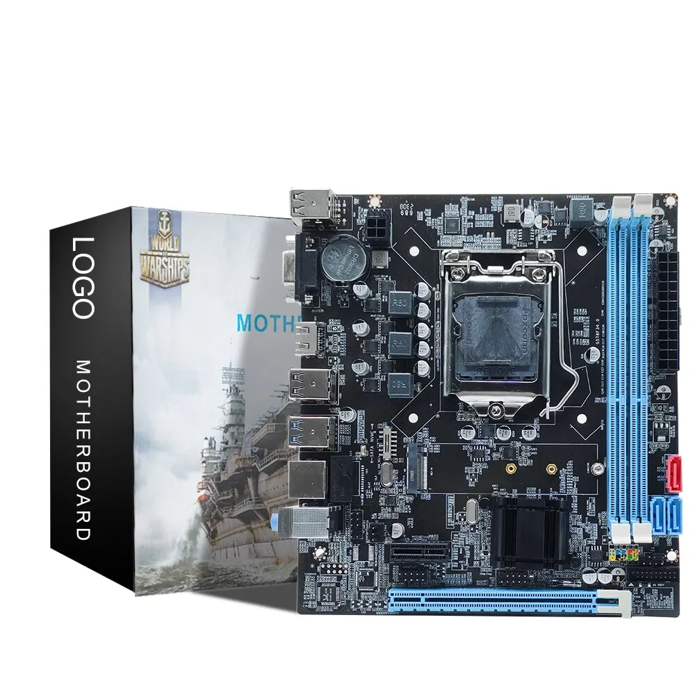 Computer Motherboard Set IWONGOU B75 PC Gaming Kit With Core I3 I5 I7 DDR3 Plate LGA 1155 Processor