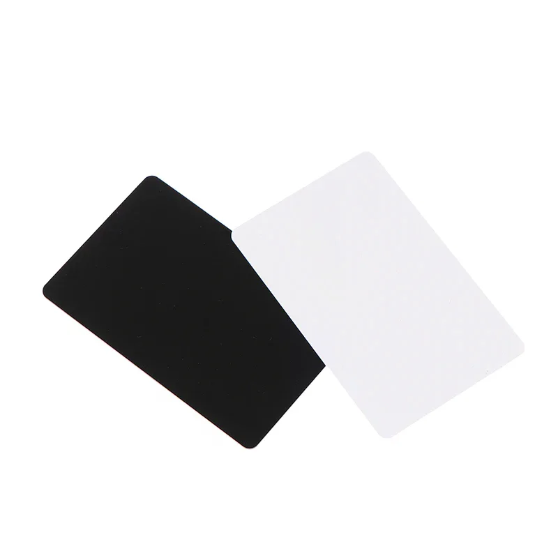 Rewritable NFC215 PVC Business Cards - Black & White, Easy Programmable, Pack of 5/10