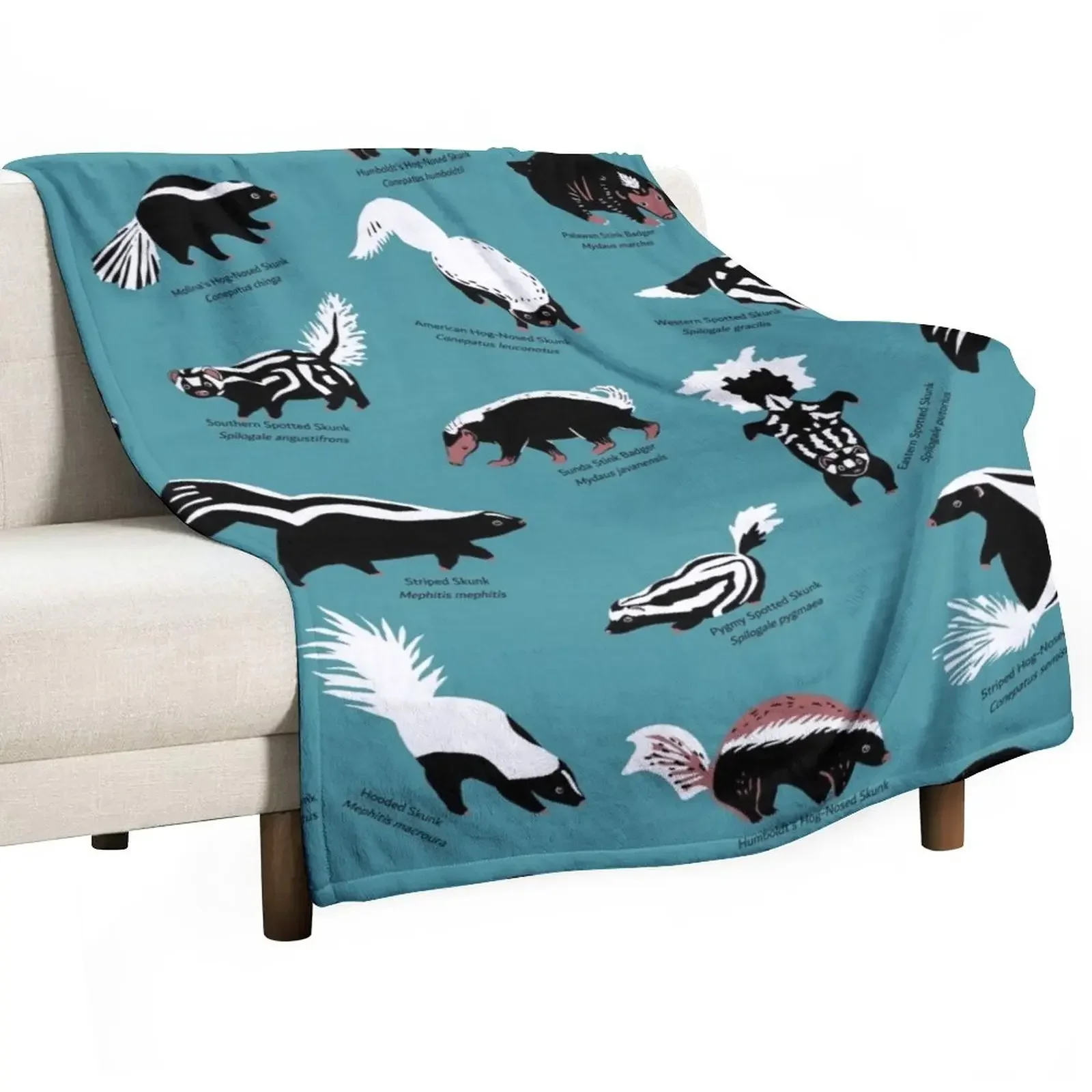 

Skunks of the World: семейное одеяло с изображением героев мультфильмов