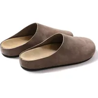 Gacimy Fashion Clogs Slippers For Women Outdoor Casual Flat Mules Comfort Thick Sole Suede Slippers Female Non-slip Beach Shoes - Image 4