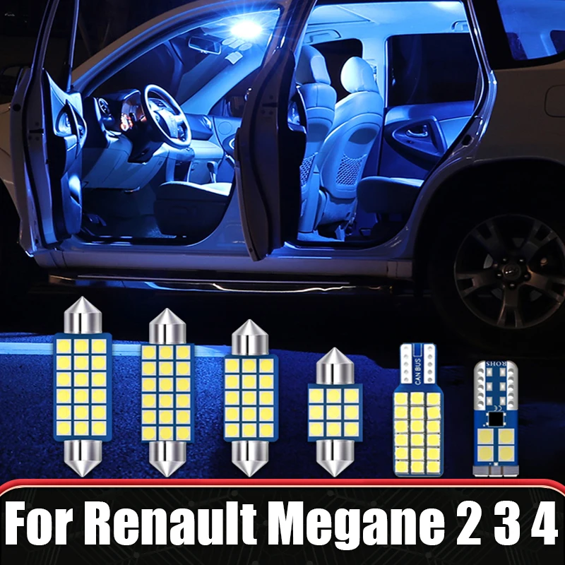 

For Renault Megane 2 3 4 MK2 MK3 MK4 2003-2011 2012 2013 2014 2015 2016 2017 2018 2019 2020 2021 2022 Car LED Bulbs Accessories