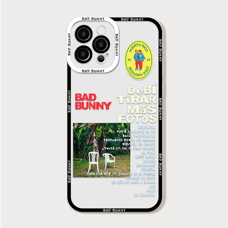 Bad Bunny DTMF Clear Phone Case - Enhanced Protection & Stylish Design