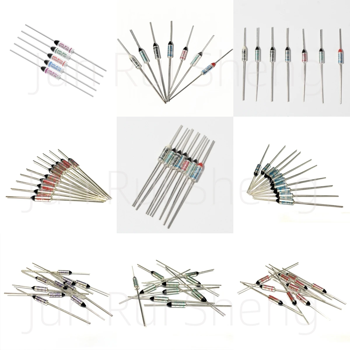 Glass Fuse Kit 10PCS AUPO Temperature Fuse BF 184C BF184 10A BF184-X 16A 250V BF184-i 15A 125V TF 184 Celsius Degrees Pellet TCO Thermal Fusing