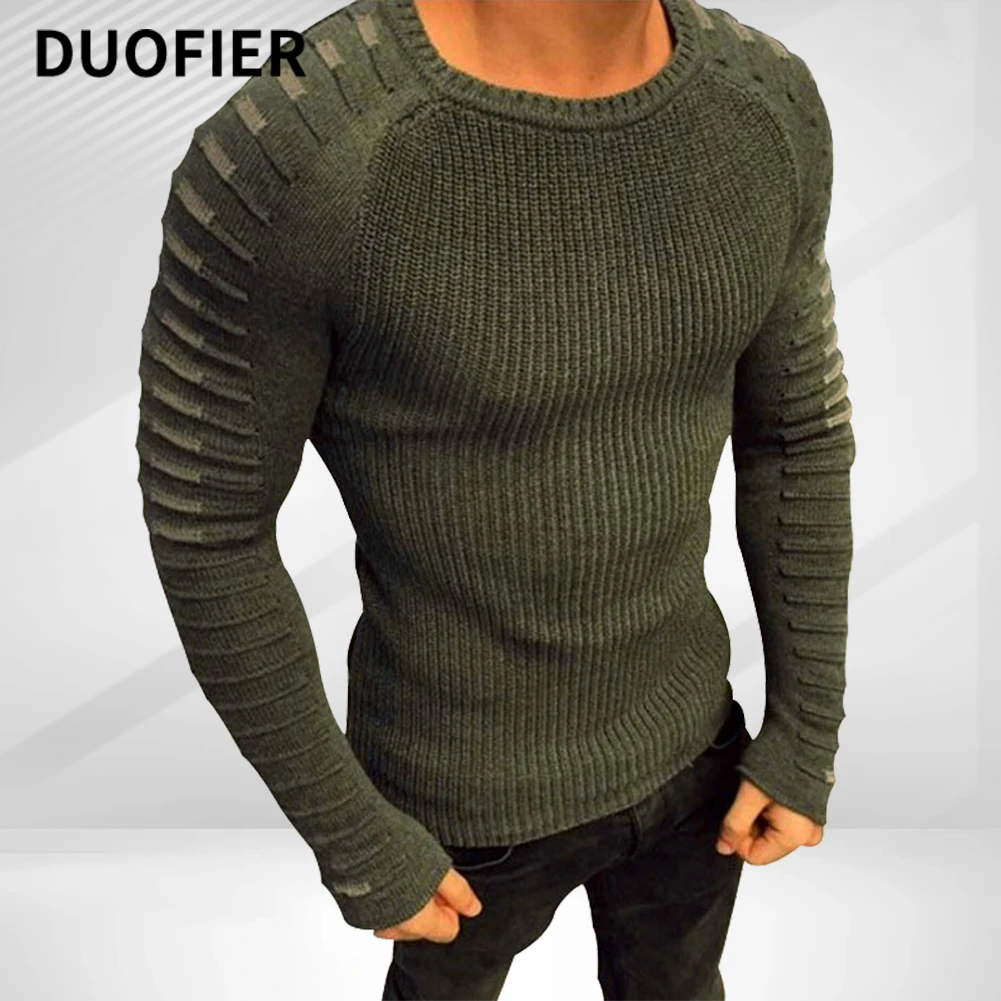 delicaat Automatisering Het kantoor New Men Casual Solid Sweater O-neck Cotton Sweater Sexy Pullovers Mens High  Elasticity Fashion Slim Fit Male Pullover Sweaters - Pullovers - AliExpress