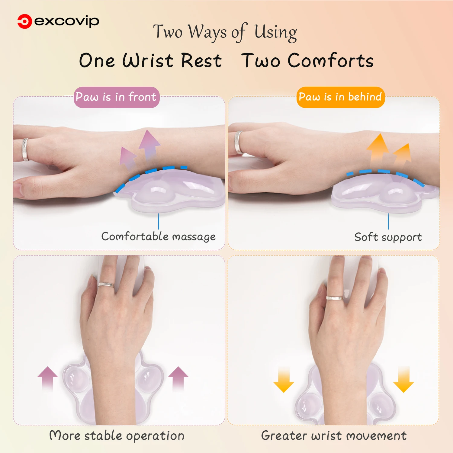 Ergonomic Hand Pad, Almofada, Confortável, Macio, Jogos,