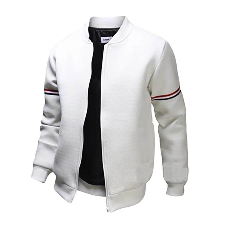 Men's Casual Jacket Spring Autumn Solid Fashion Slim Bomber Jacket Men Overcoat New Arrival Baseball Jackets Top