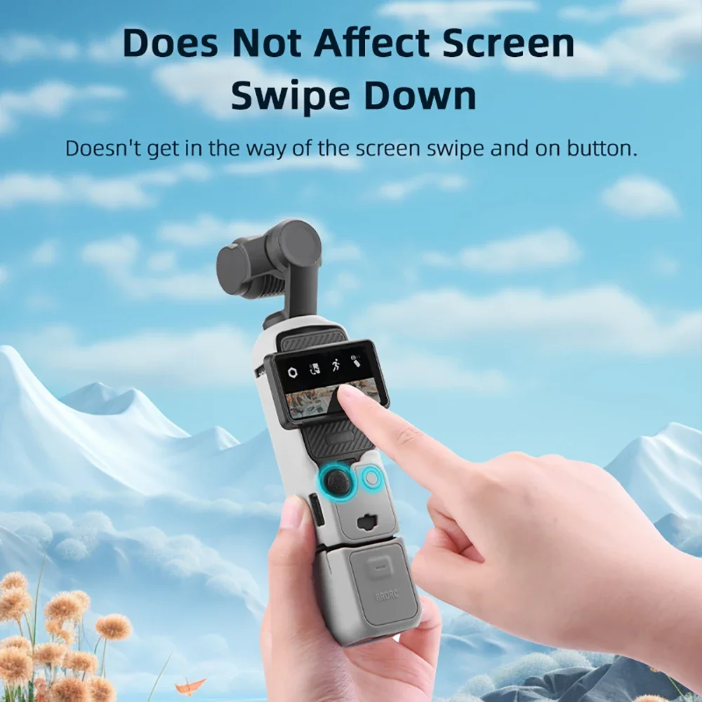 BRDRC Pocket 3, Silikonhülle, Schutzhülle, Objektivschutz, kratzfeste Hülle für DJI OSMO Pocket 3, Zubehör – Detail 7