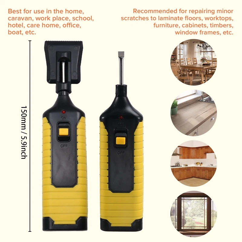 ABBN-Wood Floor Furniture Scratch Repair Kit , Laminate Repairing Kit With Melting Tool For Cracked Stone Crack Chip Ceramic