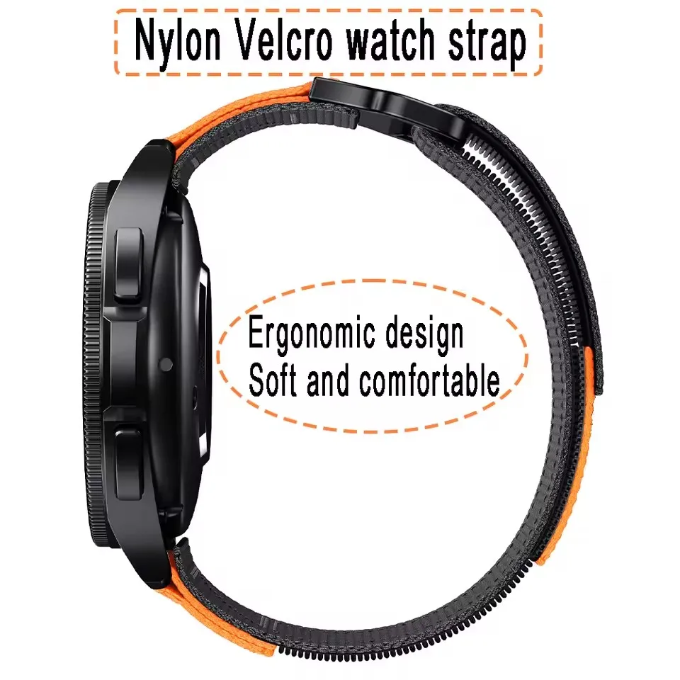 Sporty Nylon Loop Band - Premium Smartwatch Accessory Bracelet with Universal Fit