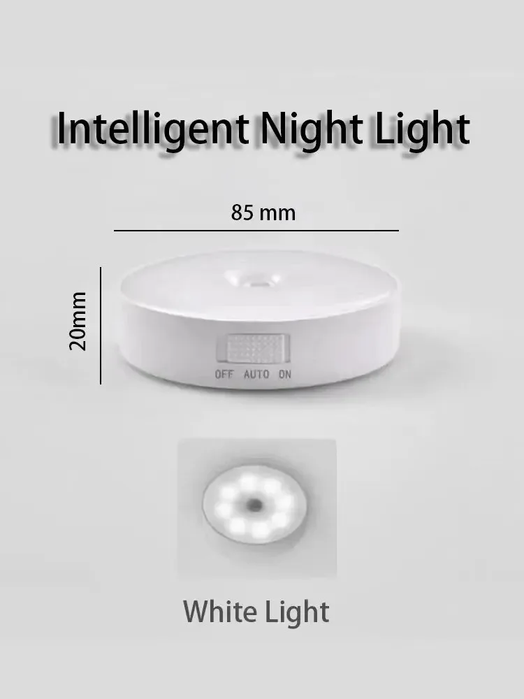 مصباح ليلي LED مع مستشعر حركة من GGbingo HPH، قابل لإعادة الشحن عبر USB، مناسب للمطبخ والخزانة والدرج، إضاءة لاسلكية للخزانة