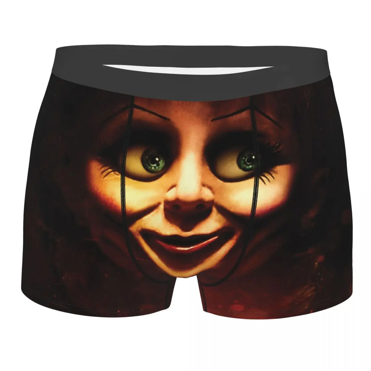 

Novelty Annabelle Boxers Shorts Panties Men's Underpants Stretch Halloween Horror Movie Character Briefs Underwear