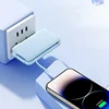Power Bank 10000mAh Fast Charging with Its Folding Wall Plug AC Plug Own Cable 22.5W Mobile Power Supply 2