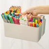 Portable Desktop Pen Holder Large Capacity Cute Marker Pen Stationery Storage Box Creative Pencil Holder Desktop Organizer 2