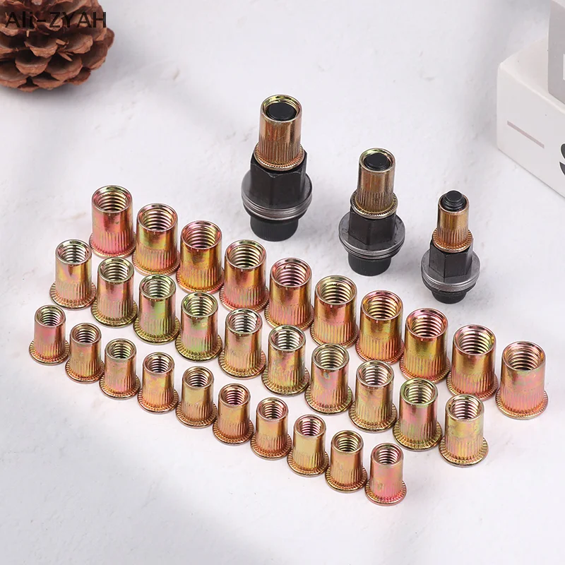 10pcs Hand Rivet Nut Tool Set Manual Riveter Kit With M3-12 Nut Heads For DIY Repair Installation, Easy Use Accessory Image 16