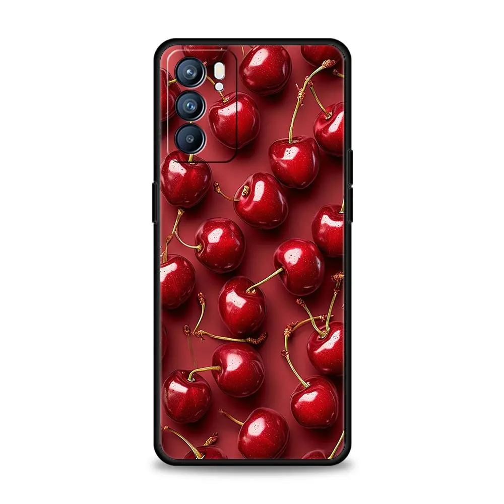 Vibrant Red Cherry Protective Phone Case