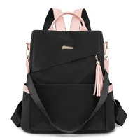 Women's fashion backpack large capacity lightweight Oxford cloth schoolbag leisure travel small backpack women - Image 2
