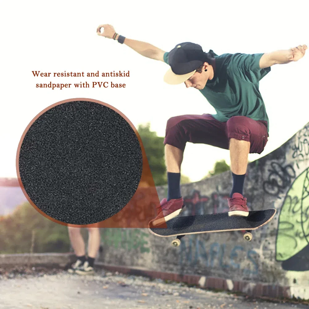 Skateboard Sandpaper 1PC Self-Adhesive Waterproof Wear-Resistant Decks Stickers for Longboard Skateboard