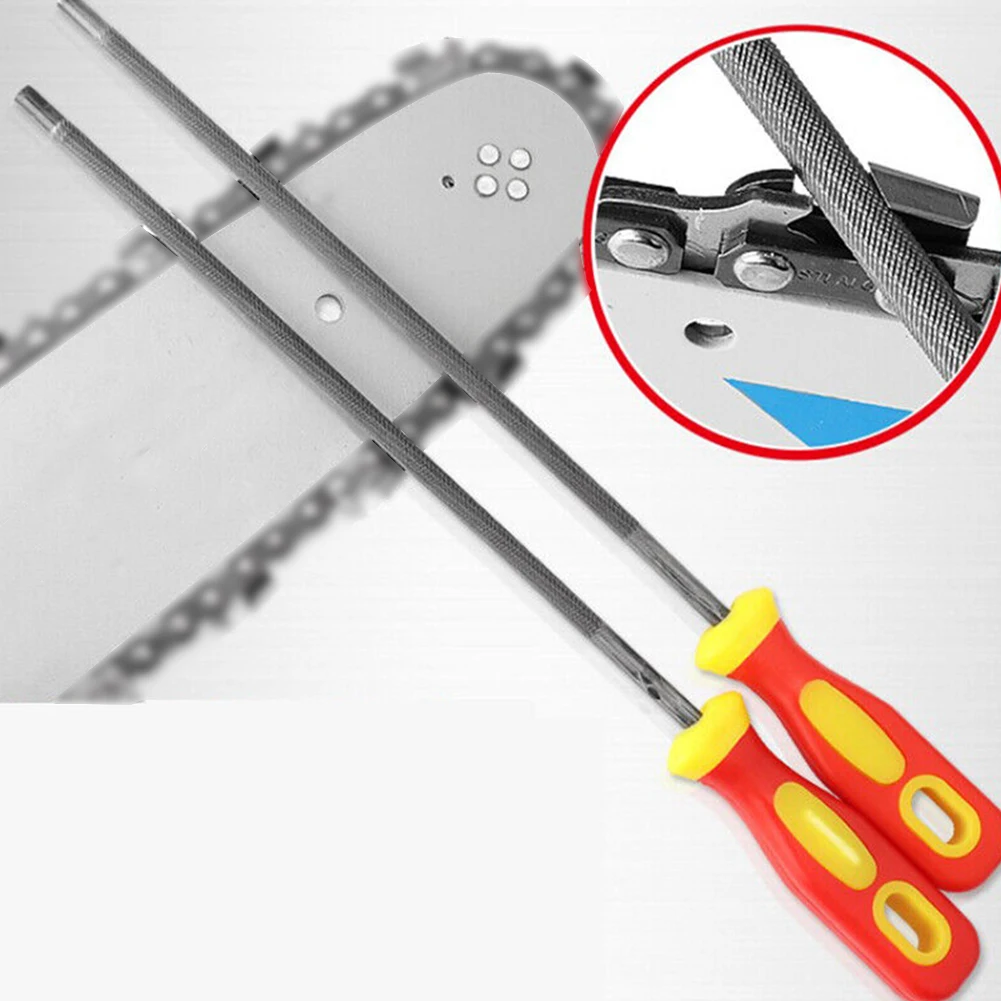 High Carbon Steel Chainsaw Sharpener File - 28.5cm, Large Chain, High Quality