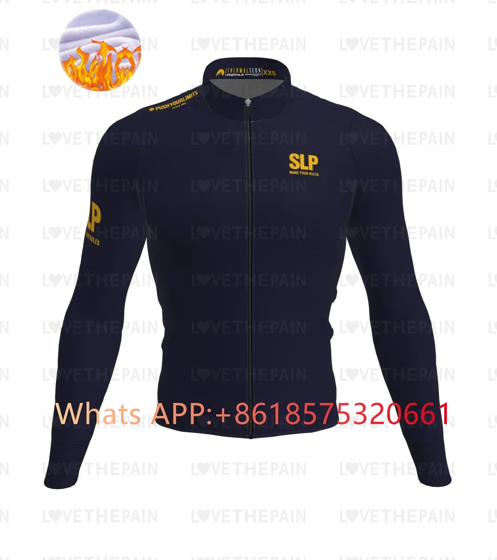 thumbnail image 1 of Slp SLOPLINE Team Ropa térmica de invierno para ciclismo, jersey para hombre, ropa cálida para exteriores, ropa para andar en bicicleta, mangas largas, ciclismo 2024, 1 of 5