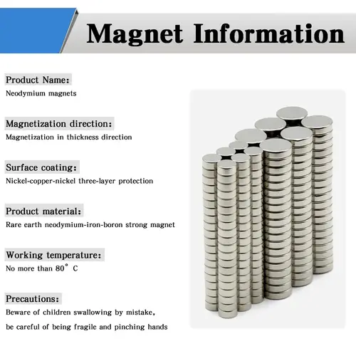 Super Powerful Round Magnet Neodymium Magnet NdfeB N35 Strong Permanent Magnetic imanes Refrigerator Magnet 5x2 6x3 10x2 10x3mm - Image 2