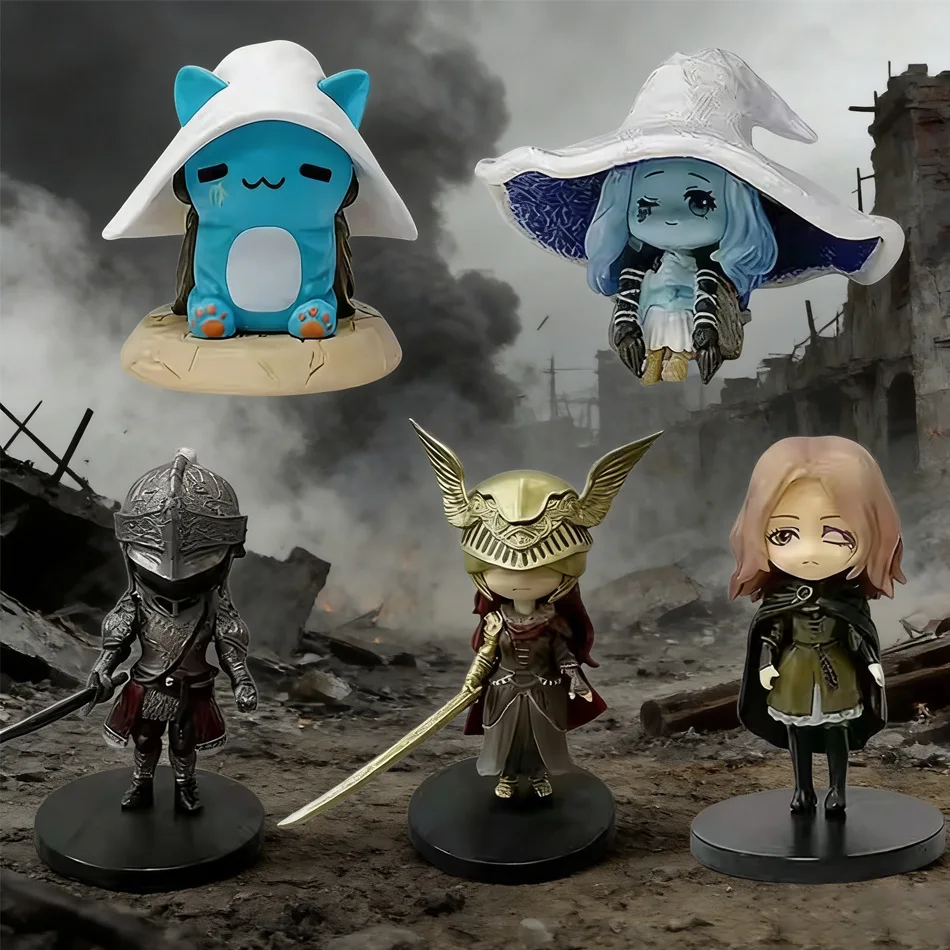 Hot Ring Gaming Q Version Mini Ranni Cat Melina Malenia The Half-Wolf Actionfigur Lani Magic Ornaments Puppen Geschenk