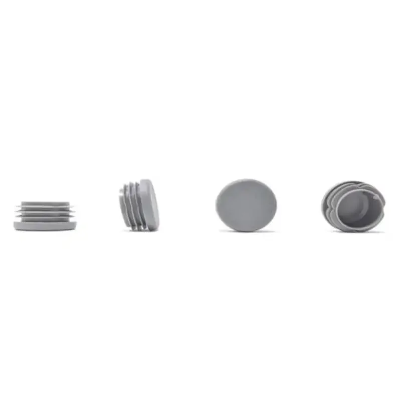 12pcs Gray Blanking End Caps Tube Pipe Bed Inserts Plug Table Chair Leg End Caps Dust Cover Floor Protector Furniture Feet Cover