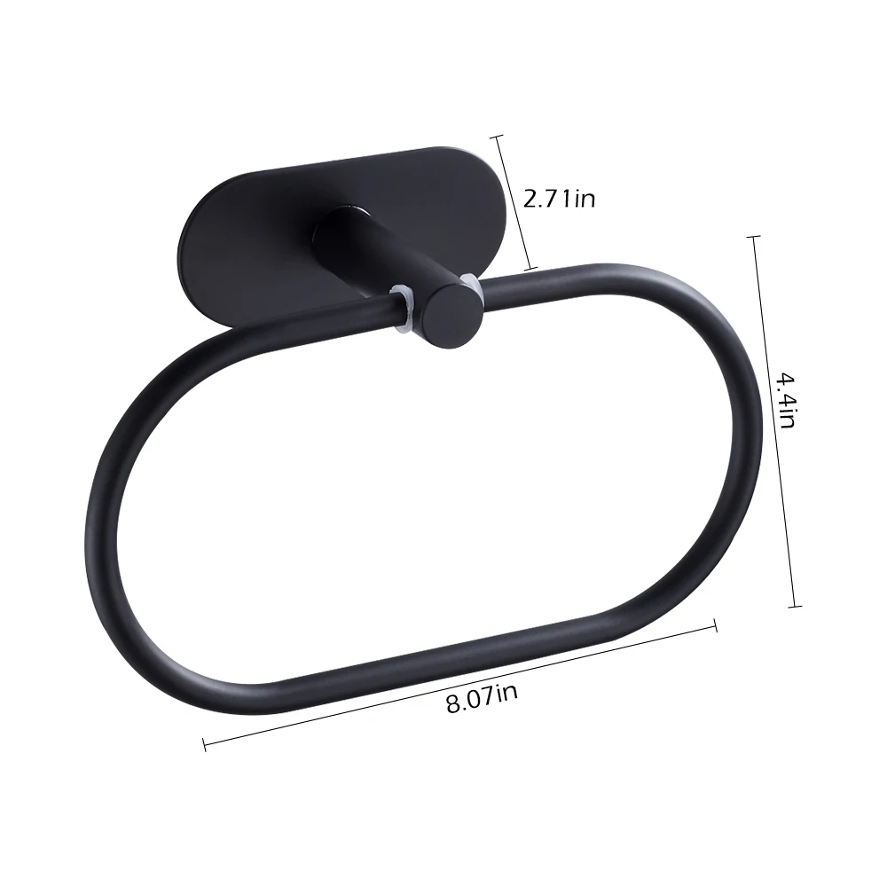 BATHROOM TOWEL RING BATHROOM TOWEL HOLDER BATHROOM SELF ADHESIVE TOWEL RINGS STAINLESS STEEL ROUND TOWEL HOLDERS WALL MOUNTED HAND RAILS