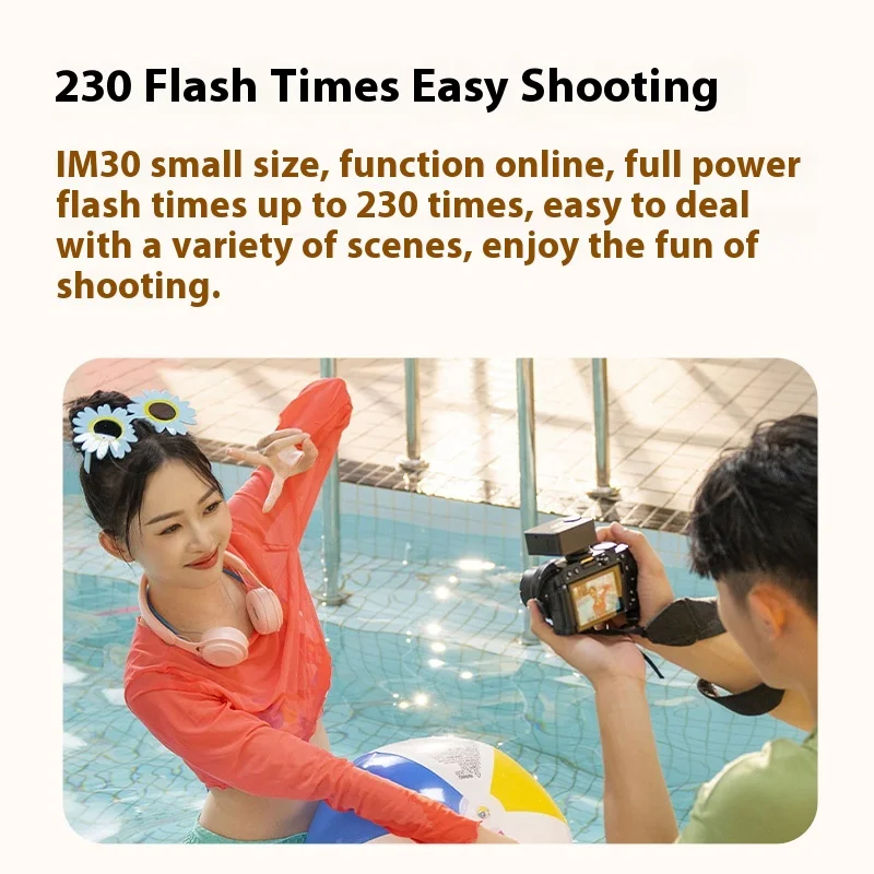 Godox iM30 Mini Portable Flash for Various Camera Models Output Levels 1/64 to Full for Godox iFlash Camera Outdoor on camera flash camera flash