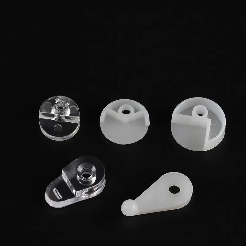 50pcs Plastic Glass Panel Retainer Clips Clear Mirror Holder Clips for Cabinet Door Glass Retainer Mirror Cabinet Fix