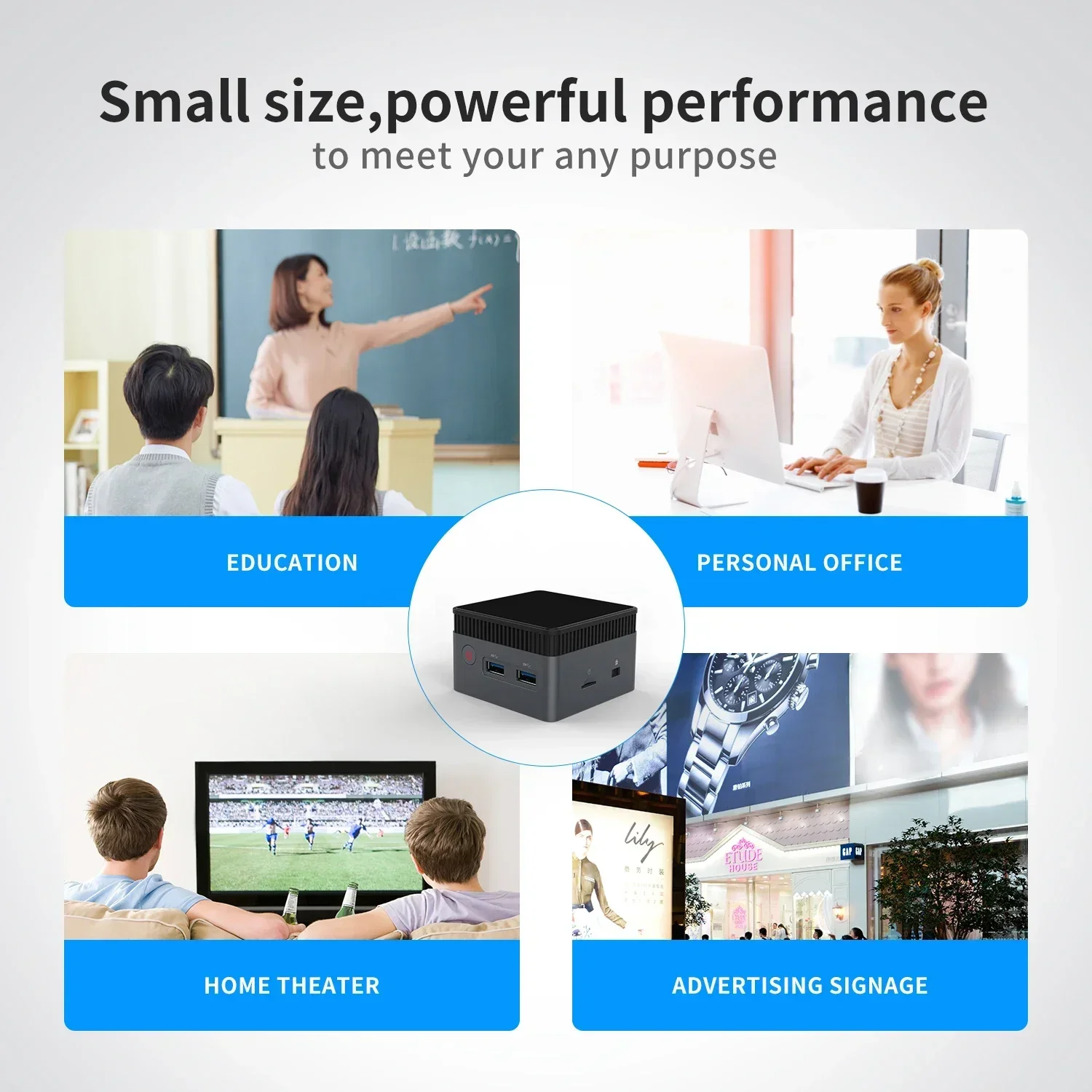 N100  ̴ PC ũ 繫 ǻ, ޴ ̴ PC,  11, DDR5 12GB, 4800Hz, M.2 2242 SSD,  5, BT4.2, 4K