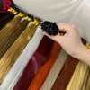 Flat Tip Keratin Hair Extensions Straight Real Human Hair Virgin Colored Vietnamese Hair Extensions Pre-bonded Fusion Hair 5