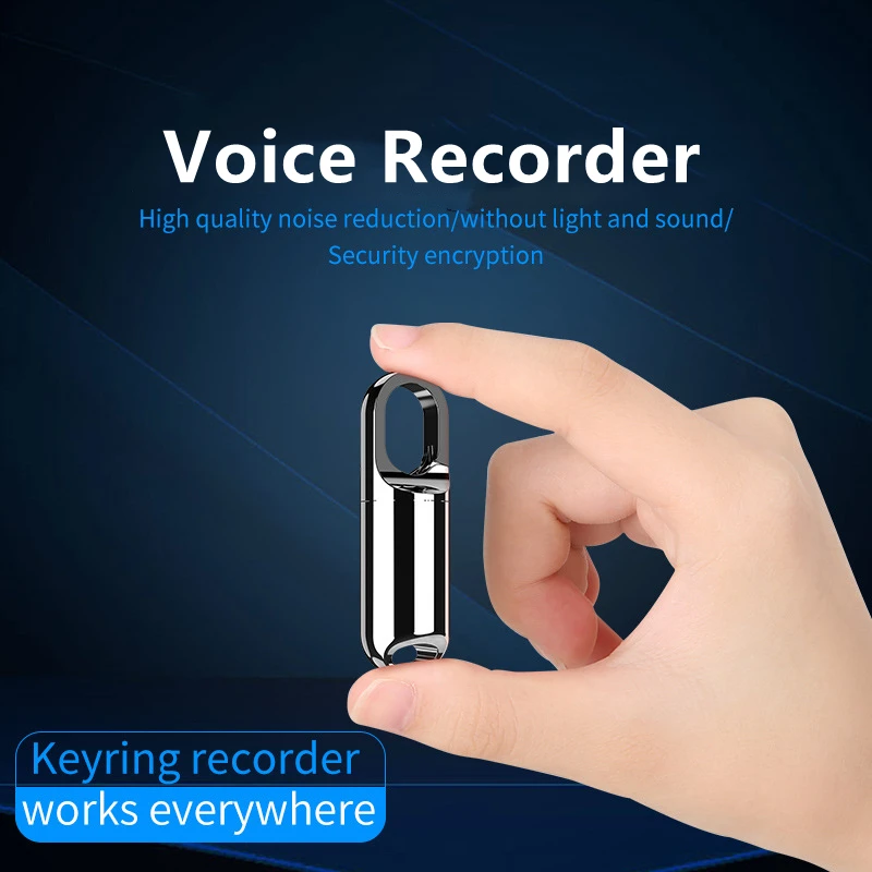 Digital Voice Recorder Smart Audio Recorder Keychain Sound Recording Pen Noise Reduction Mp3